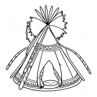 Teepee Coloring Page 27703-25204