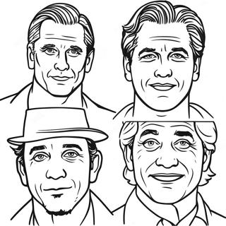 Famous Hollywood Actors Coloring Page 27724-25221