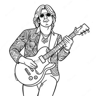 Rockstar Coloring Pages