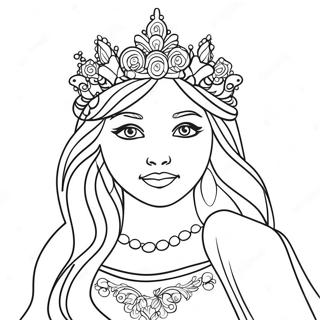 Snow Princess Coloring Pages