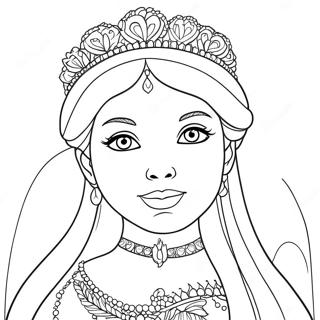 Snow Princess Coloring Page 27823-25298