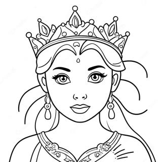 Snow Princess Coloring Page 27823-25300