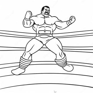 Wwe Wrestler Jumping On Opponent Coloring Page 27834-25309