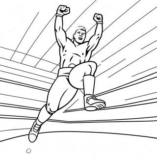 Wwe Wrestler Jumping On Opponent Coloring Page 27834-25310