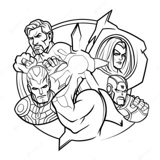 Avengers Infinity War Coloring Page 27884-25338