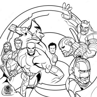 Avengers Infinity War Coloring Page 27884-25340