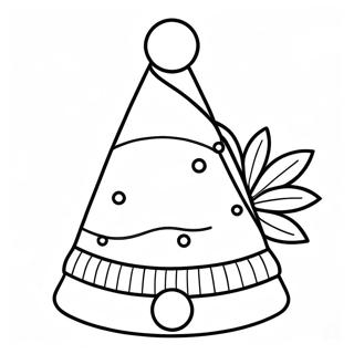 Christmas Hat Coloring Page 27914-25362