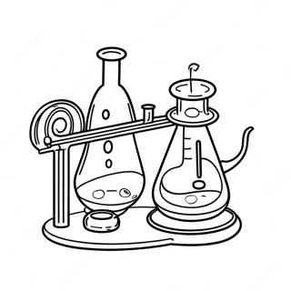 Science Lab Equipment Coloring Page 27934-25379