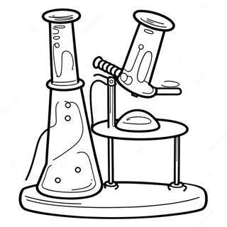 Science Lab Equipment Coloring Page 27934-25380