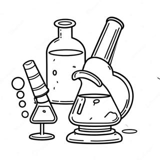 Colorful Science Experiment Coloring Page 27935-25381