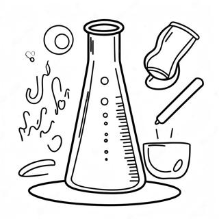 Colorful Science Experiment Coloring Page 27935-25382