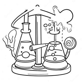 Colorful Science Experiment Coloring Page 27935-25383