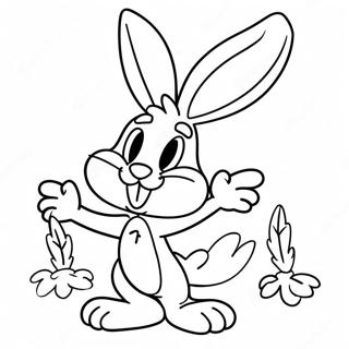 Funny Bugs Bunny With Carrot Coloring Page 27975-25413