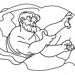 Michelangelo S Creation Of Adam Coloring Page 27985-25421