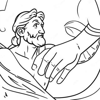 Michelangelo S Creation Of Adam Coloring Page 27985-25422