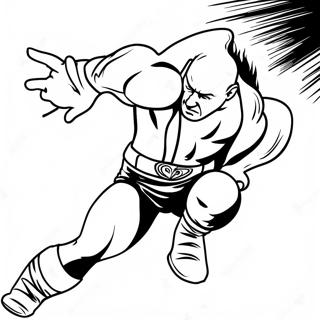 Dynamic Wwe Wrestler Action Coloring Page 2798-2279