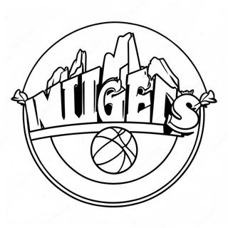 Denver Nuggets Logo Coloring Page 28004-25434