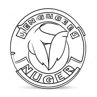 Denver Nuggets Logo Coloring Page 28004-25435