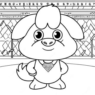 Denver Nuggets Mascot Coloring Page 28005-25438