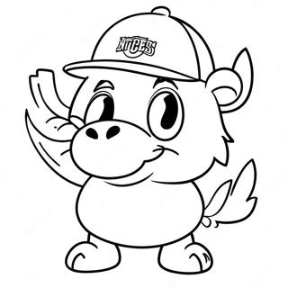 Denver Nuggets Mascot Coloring Page 28005-25439