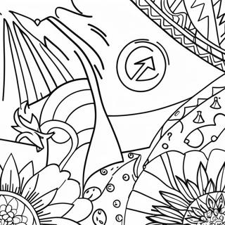 Vibrant State Flags Coloring Page 28015-25445