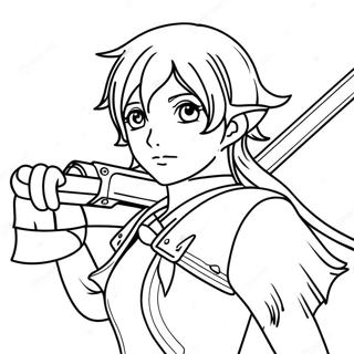 Final Fantasy Coloring Page 28024-25451