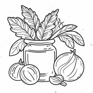 Herb Coloring Pages