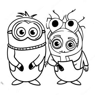 Minions From Universal Studios Coloring Page 28045-25469