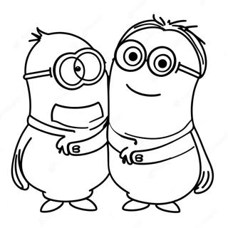 Minions From Universal Studios Coloring Page 28045-25472