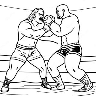 Wwe Superstars In Action Coloring Page 28065-25488