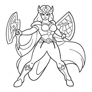 She Ra In Battle Armor Coloring Page 28075-25494