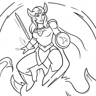 She Ra In Battle Armor Coloring Page 28075-25496