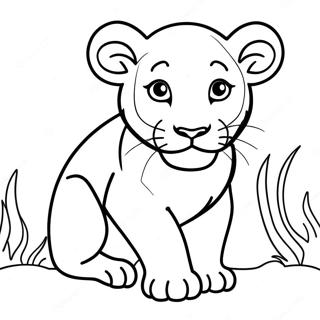 Lion Cub Coloring Page 28094-25506