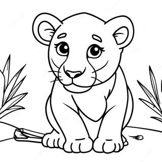 Lion Cub Coloring Page 28094-25507