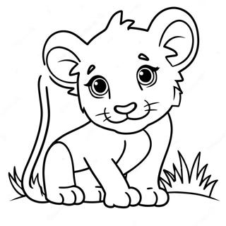 Lion Cub Coloring Page 28094-25508