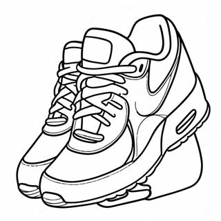 Colorful Air Max Shoes Coloring Page 28105-25517