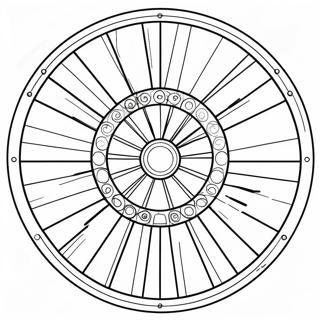 Colorful Spin Wheel Coloring Page 28115-25525