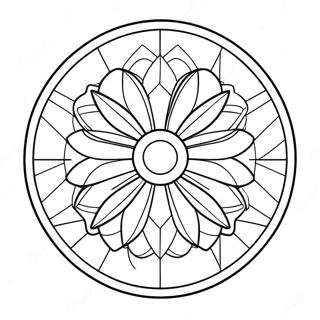 Colorful Spin Wheel Coloring Page 28115-25526