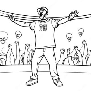 Tyler The Creator Performing On Stage Coloring Page 28135-25543