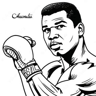 Muhammad Ali Coloring Page 28164-25562