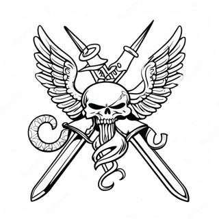 Metallica Logo Coloring Page 28184-25580