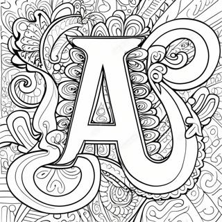 Colorful Aleph Bais Letters Coloring Page 28195-25589