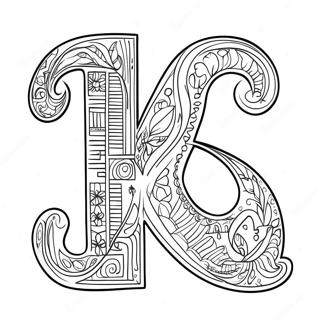 Colorful Aleph Bais Letters Coloring Page 28195-25591