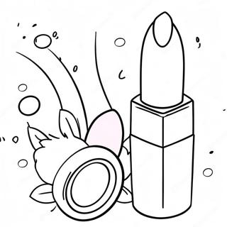 Glossy Lipstick Coloring Page 28205-25599