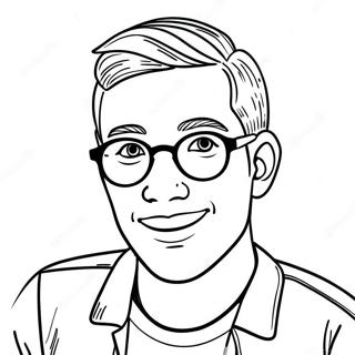 Youtuber Coloring Pages