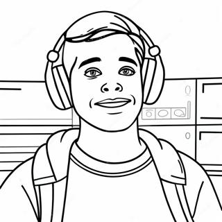 Youtuber Coloring Page 28214-25602