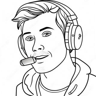 Youtuber Coloring Page 28214-25603