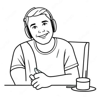 Youtuber Coloring Page 28214-25604