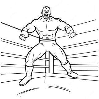 Wwe Wrestler Jumping On Opponent Coloring Page 28225-25614