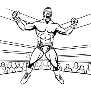 Wwe Wrestler Jumping On Opponent Coloring Page 28225-25616